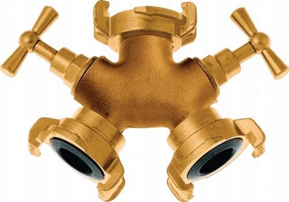 Złączka Geka rozdzielacz z zaworami
